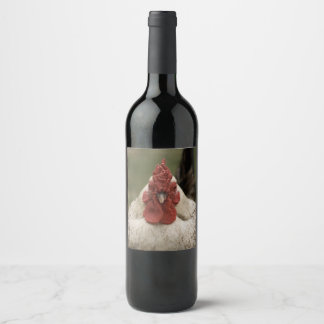 Étiquette Pour Bouteilles De Vin Étiquette de vin de poulet