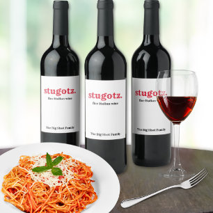 Étiquette Pour Bouteilles De Vin étiquette de vin italien stugotz