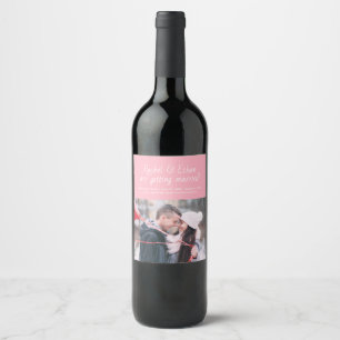 Étiquette Pour Bouteilles De Vin Étiquette de vin pour annoncer une date de mariage