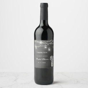 Étiquette Pour Bouteilles De Vin Étiquette de vin pour Baby Shower Mariage Bocal en