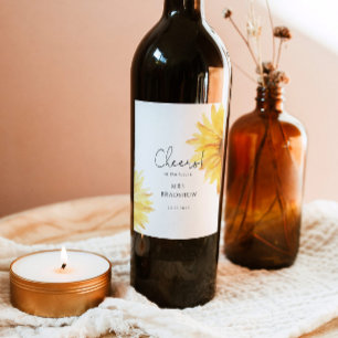 Étiquette Pour Bouteilles De Vin Étiquette de vin pour baby shower minimaliste tour