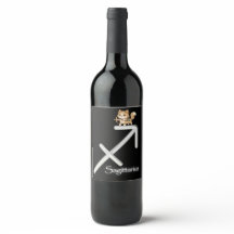 Étiquette de vin Sagittaire