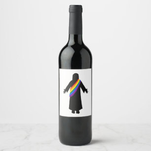 Étiquette Pour Bouteilles De Vin Étiquette du vin Pride Jésus