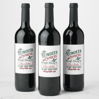 Étiquette Pour Bouteilles De Vin Express de rennes pour un Noël joyeux !