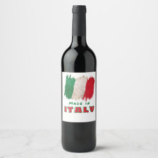 Étiquette Pour Bouteilles De Vin Fabriqué en Italie