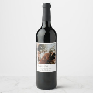 Étiquette Pour Bouteilles De Vin Faire-part de fiançailles formel