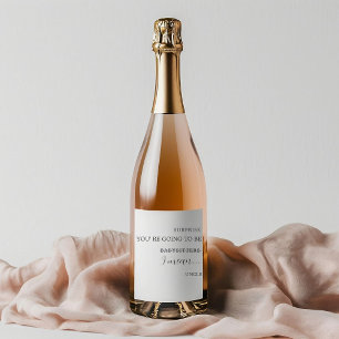 Étiquette Pour Bouteilles De Vin Faire-part de grossesse à UNcle Tante Nouveau-né