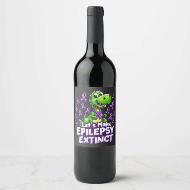 Étiquette Pour Bouteilles De Vin Faisons de l’épilepsie des dinosaures de sensibili (Devant)