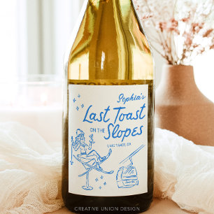 Étiquette Pour Bouteilles De Vin Faveurs de fête pour enterrement de vie de jeune f