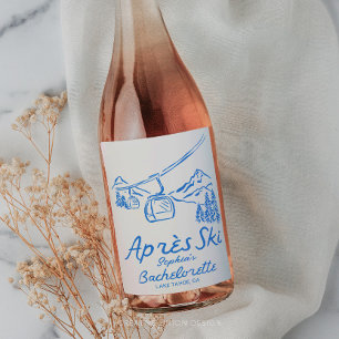 Étiquette Pour Bouteilles De Vin Faveurs de fête pour enterrement de vie de jeune f