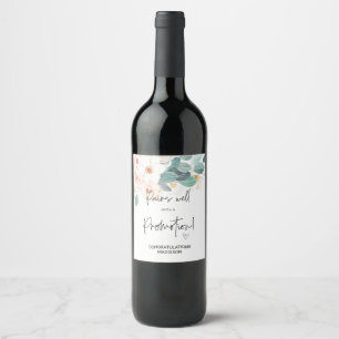 Étiquette Pour Bouteilles De Vin Félicitations pour la promotion du travail pour l