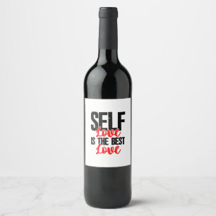 Étiquette Pour Bouteilles De Vin Femmes Chemises D'Autonomisation - L'Amour De Soi 