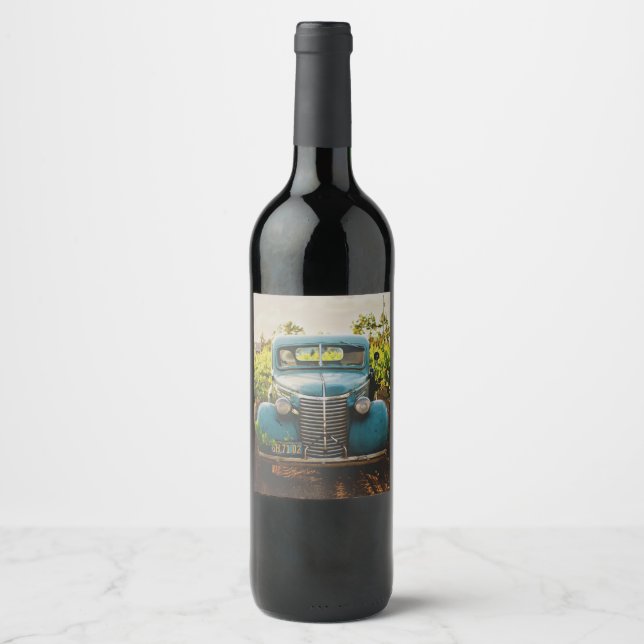 ÉTIQUETTE POUR BOUTEILLES DE VIN FERMHOUSE VIN ÉTIQUETTE MARIAGE (Devant)
