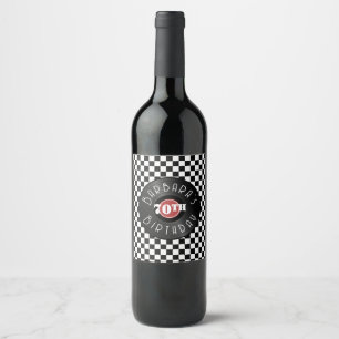 Étiquette Pour Bouteilles De Vin Fête d'anniversaire sur le thème Rock N Roll de to
