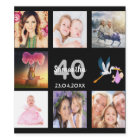 Fête de 40e anniversaire photo collage noir