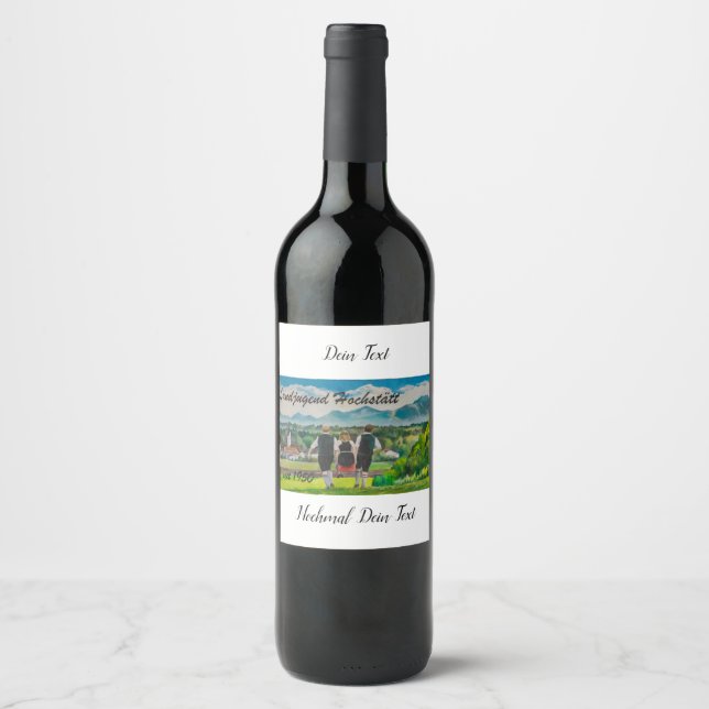 Étiquette Pour Bouteilles De Vin Fête de la jeunesse rurale (Devant)