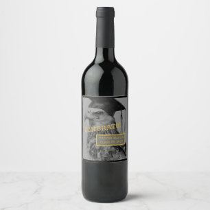 Étiquette Pour Bouteilles De Vin Fête de l'obtention du diplôme