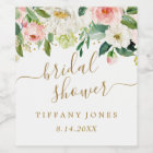 Fête de mariage Floral Blush Gold Rose Confetti