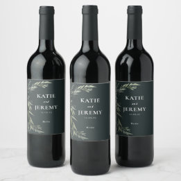 Étiquette Pour Bouteilles De Vin Feuille de gomme autochtone australienne
