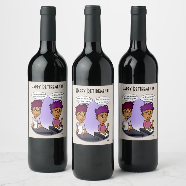 Étiquette Pour Bouteilles De Vin Fixé Dans Le Crayon Flexible (Bouteilles)