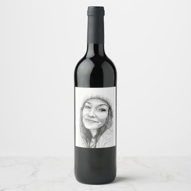 Étiquette Pour Bouteilles De Vin Food and Beverage Label Set - COLLEEN (Devant)