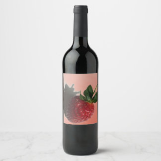 Étiquette Pour Bouteilles De Vin fraise douce