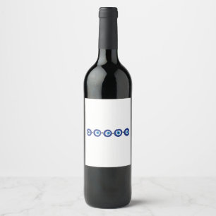 Étiquette Pour Bouteilles De Vin Frontière des yeux