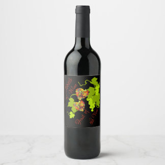 Étiquette Pour Bouteilles De Vin Fruits de la vigne