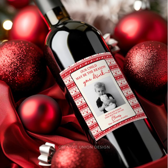Étiquette Pour Bouteilles De Vin Funny Enseignant Cadeau Vin Étiquette - Cadeau Noë (Créateur téléchargé)
