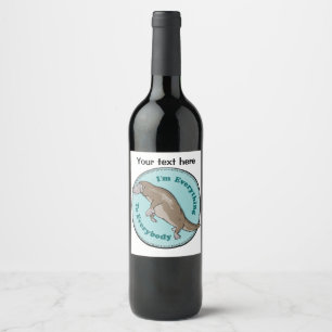 Étiquette Pour Bouteilles De Vin Funny Platypus