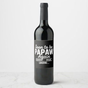 Étiquette Pour Bouteilles De Vin Futur Papy encore estimé 2026 Futur Nouveau Papa