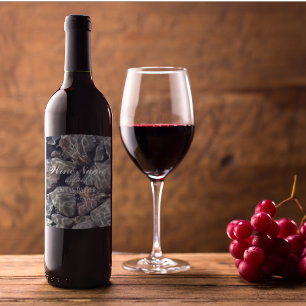 Étiquette Pour Bouteilles De Vin Galets d'eau personnalisée