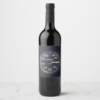 Étiquette Pour Bouteilles De Vin Gauge de l'Airspeed