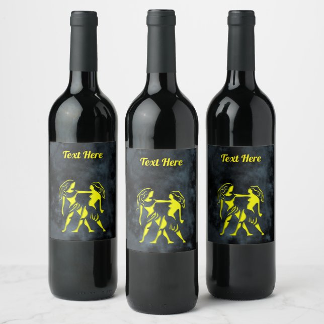 Étiquette Pour Bouteilles De Vin Gemini (Bouteilles)