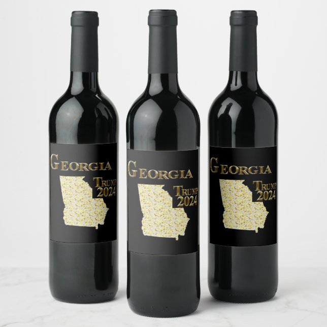 ÉTIQUETTE POUR BOUTEILLES DE VIN GÉORGIE (Bouteilles)