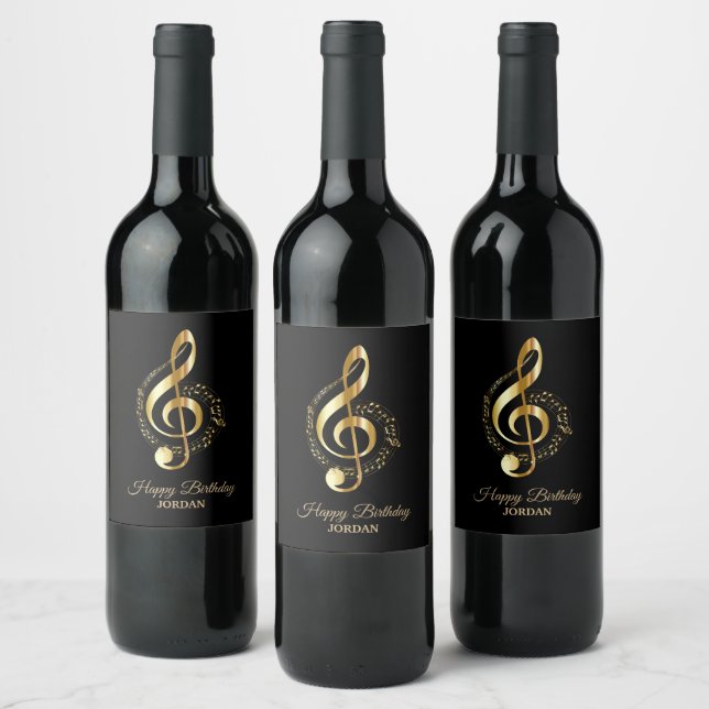 Étiquette Pour Bouteilles De Vin Golden Clef (Bouteilles)