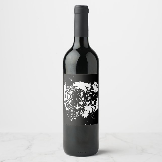 Étiquette Pour Bouteilles De Vin Graffiti Creep (Devant)