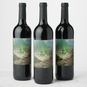 Étiquette Pour Bouteilles De Vin Grenouille mousseuse