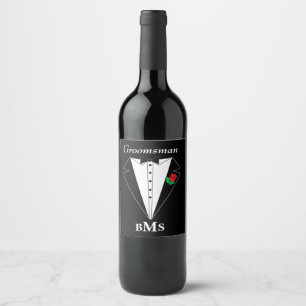 Étiquette Pour Bouteilles De Vin Groom, Groomsmen et Best Man Bachelor Party ⭐ ⭐ ⭐ 