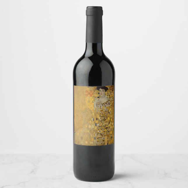 Étiquette Pour Bouteilles De Vin Gustav Klimt (Devant)