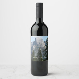 Étiquette Pour Bouteilles De Vin Half Dome depuis Panorama Trail I