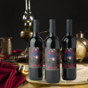 Étiquette Pour Bouteilles De Vin Halloween sang vampire