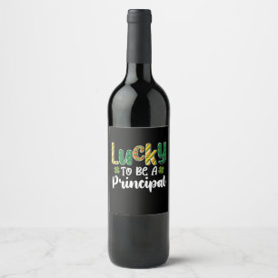 Étiquette Pour Bouteilles De Vin Heureux d'être une école principale St Patrick's D
