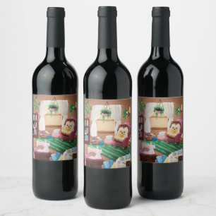 Étiquette Pour Bouteilles De Vin Hygge Hedgehog