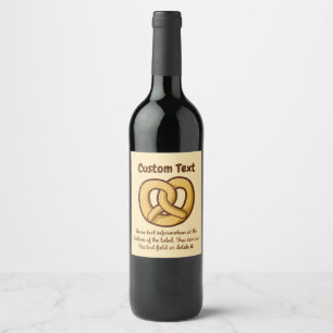Étiquette Pour Bouteilles De Vin Icône Pretzel