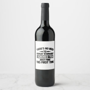Étiquette Pour Bouteilles De Vin Ignorez-Vous Pour La Première Fois Bien Drôle Sarc