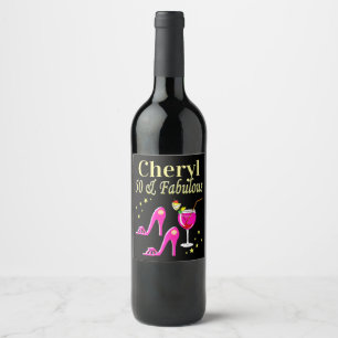 ÉTIQUETTE POUR BOUTEILLES DE VIN IL Y A 50 ANS ET UNE DIVA FABULEUSE