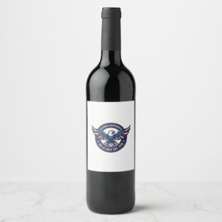 Étiquette Pour Bouteilles De Vin Independence Day / Día de la Independencia 2026
