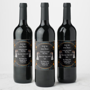 Étiquette Pour Bouteilles De Vin Invitations de mariage personnalisées et Invitatio