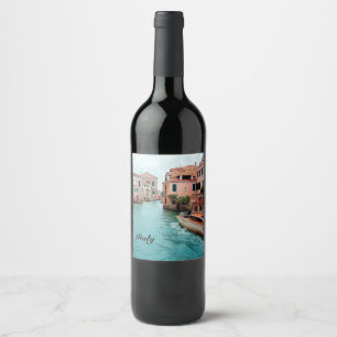Étiquette Pour Bouteilles De Vin Italie Venise